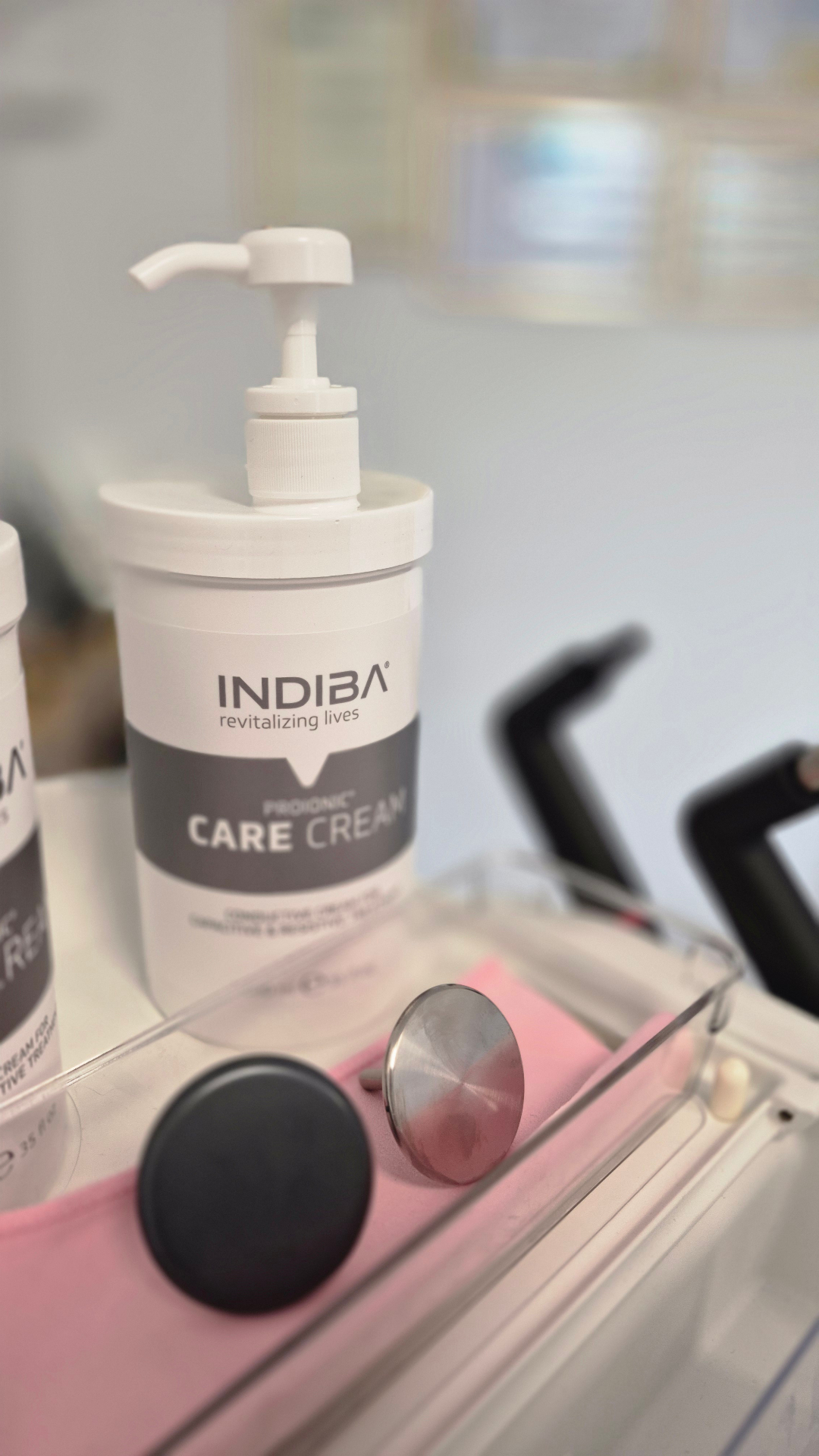 Elektrody INDIBA® oraz krem przewodzący Care Cream